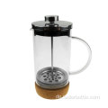 600 ml French-Press-Kaffeemaschine aus Glas mit Korkboden